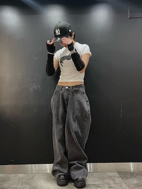 「NakedWolfe（ネイキッドウルフ）のアイテム」を使った、魅々さん（レディース・160cm）の春コーディネート