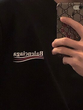 「BALENCIAGA」｜「アイテム（スウェット）」を使った、kiichiさん（メンズ・178cm）の春コーディネート