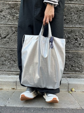 「アイテム（チャーム）」を使った、n m kさん（レディース・158cm）の秋コーディネート