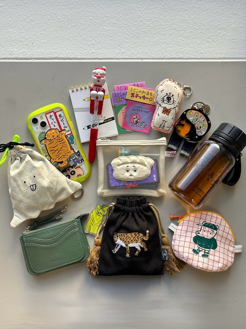 アニマル刺繍巾着ポーチ S（ポーチ）｜BIRTHDAY BAR（バースデイバー