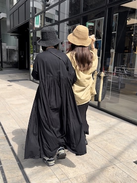 「Actually（アクチュアリー）のアイテム（帽子）」を使った、n m kさん（レディース・158cm）の春コーディネート