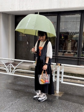 「RNA MEDIA（アールエヌエーメディア）のアイテム」を使った、n m kさん（レディース・158cm）の夏コーディネート