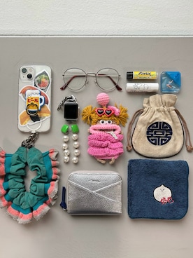 「アイテム（財布）」を使った、n m kさん（レディース・158cm）の冬コーディネート