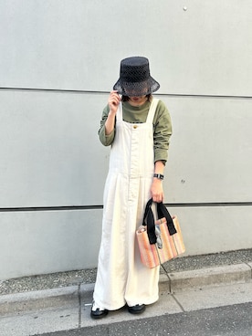 「BASECONTROL（ベースコントロール）のアイテム」を使った、n m kさん（レディース・158cm）の春コーディネート