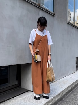 「新作」｜「アイテム（財布/小物）」を使った、n m kさん（レディース・158cm）の夏コーディネート