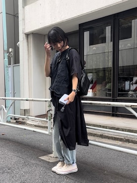「アイテム（財布）」を使った、n m kさん（レディース・158cm）の秋コーディネート