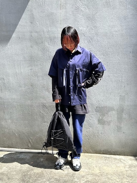 「BEAMS BOY（ビームスボーイ）のアイテム（パンツ）」を使った、n m kさん（レディース・158cm）の春コーディネート