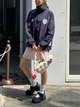 「アイテム（ブルゾン）」を使った、ｱﾕﾐさん（レディース・165cm・20代）の夏コーディネート