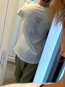「overprintのアイテム（Tシャツ/カットソー、ホワイト系）」を使った、rinnofukuさん（メンズ・173cm）の秋コーディネート