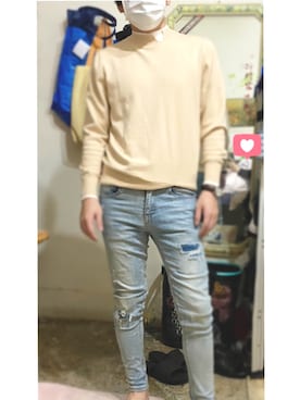 「毛衣」｜Lesleyさん（メンズ・168cm）の春コーディネート