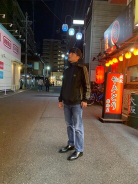 「H&M（エイチ・アンド・エム）のアイテム（ローファー）」を使った、masato 25さん（メンズ・169cm）の秋コーディネート
