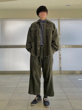 「epnok（エプノック）のアイテム（ブルゾン）」を使った、きいろさん（メンズ・173cm）の冬コーディネート