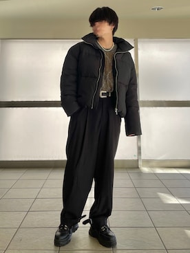 「G.O.C（ジーオーシー）のアイテム（ダウンジャケット/コート）」を使った、きいろさん（メンズ・173cm）の冬コーディネート
