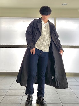 「Abercrombie&Fitch（アバークロンビーアンドフィッチ）のアイテム（パンツ）」を使った、きいろさん（メンズ・173cm）の秋コーディネート