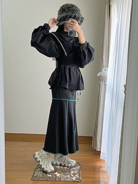 「UNIQLO（ユニクロ）の50色ソックス（消臭機能付き）（ソックス/靴下）」を使った、白玉くん☁️さん（レディース・163cm）の冬コーディネート