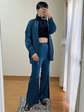 白玉くん☁️さん（レディース・163cm）の冬コーディネート