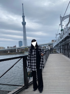 白玉くん☁️さん（レディース・163cm）の冬コーディネート