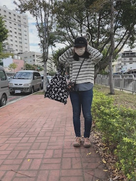 「日常」｜「アイテム（帽子）」を使った、g01570027さん（レディース・162cm）の冬コーディネート