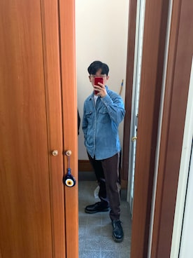 「Dr. Martens（ドクターマーチン）のDr.Martens / ドクターマーチン 1461 3EYE GIBSON SHOE 3ホール ギブソン シューズ ブーツ（ブーツ）」を使った、shuhei2020shuheiさん（メンズ・165cm）の秋コーディネート