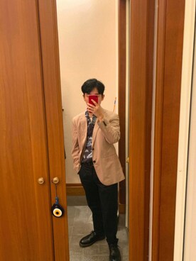 テーラードジャケットを使った H M のメンズ人気ファッションコーディネート Wear