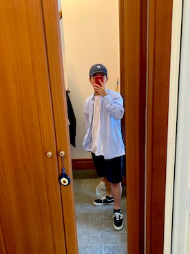 「Mitchell&Ness（ミッチェル&ネス）のアイテム（帽子）」を使った、shuhei2020shuheiさん（メンズ・165cm）の秋コーディネート