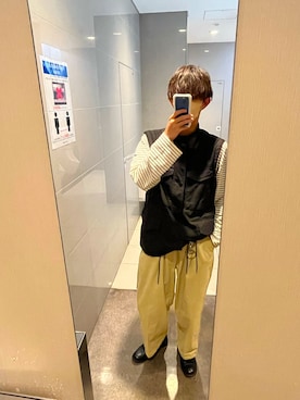 ケンケンさんの「タックワイドバルーンシルエットチノパンツ EMMA CLOTHES」を使ったコーディネート