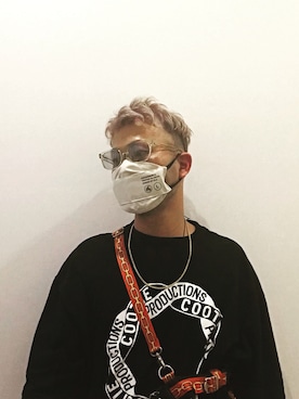 「ARIES(アリーズ)のアイテム」を使った、12151007oさん(メンズ・168cm)の秋コーディネート