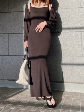 「マキシワンピ」｜yyuuiixxさん（レディース・156cm・30代）の春コーディネート