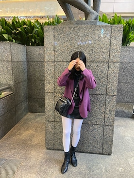 「apres jour mignon（アプレジュールミニョン）のアイテム（ナイロンジャケット）」を使った、MISAKIさん（レディース・160cm）の秋コーディネート