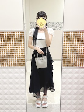 「MICHAEL KORS（マイケルコース）のアイテム（ショルダーバッグ）」を使った、՞･֊･՞さん（レディース・165cm）の夏コーディネート