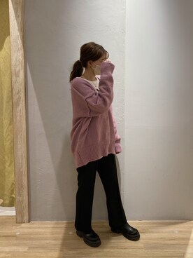 「tiptop（ティップトップ）のアイテム（シューズ）」を使った、YURIさん（レディース・157cm）の秋コーディネート