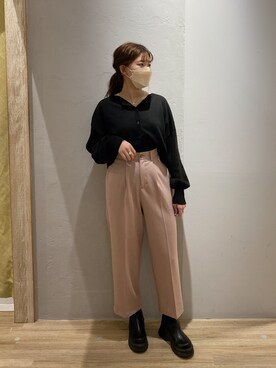 ワンピース ドレスを使った ストレートパンツ の人気ファッションコーディネート Wear