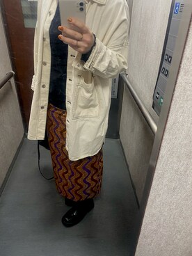 スカート オレンジ系 を使った ぽっちゃり の人気ファッションコーディネート Wear