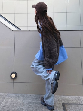 「アイテム（スウェットパンツ）」を使った、nr49さん（レディース・159cm）の秋コーディネート