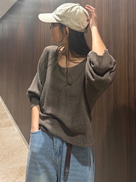 「シアーニット」｜nr49さん（レディース・159cm）の春コーディネート