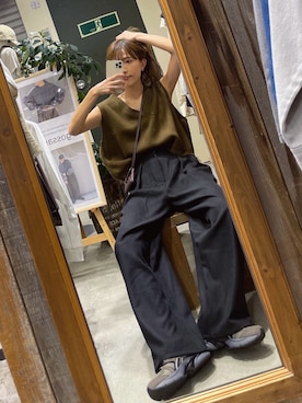 「秋のコーデ」｜「アイテム（財布/小物）」を使った、nr49さん（レディース・159cm）の秋コーディネート