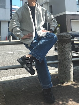 「アイテム（パーカー）」を使った、T_factoryさん（メンズ・173cm）の秋コーディネート