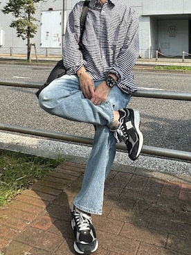 「アイテム（トートバッグ）」を使った、T_factoryさん（メンズ・173cm）の夏コーディネート