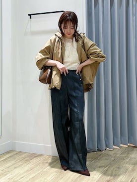 「アイテム（その他アウター）」を使った、gotoさん（レディース・152cm）の秋コーディネート