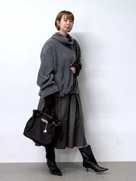 「アイテム（その他トップス）」を使った、babylonesaitoさん（レディース・165cm・40代）の冬コーディネート