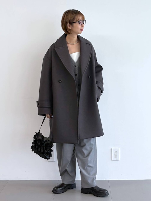 【美品】バビロン⭐️BABYLONE⭐️ ジャケット⭐️コート⭐️定価42900円 ボンディングジャケットコート（ピーコート）｜BABYLONE（バビロン）の