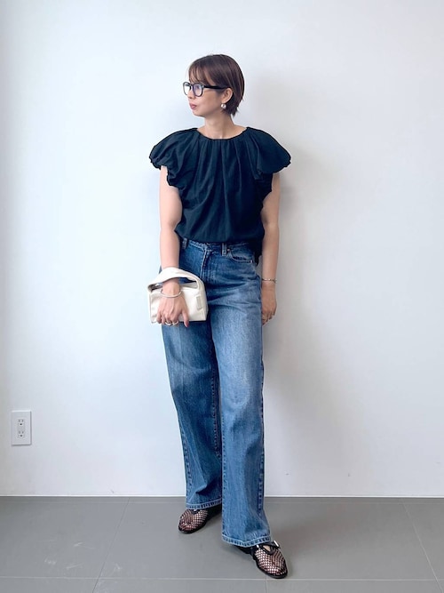 美品＊SONOソーノ　コットンナイロン　バルーンスリーブブラウス　ベージュ 美品＊SONOソーノ コットンナイロン バルーンスリーブブラウス