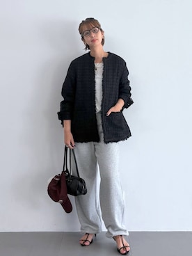 「アイテム（その他アウター）」を使った、babylonesaitoさん（レディース・165cm・40代）の秋コーディネート