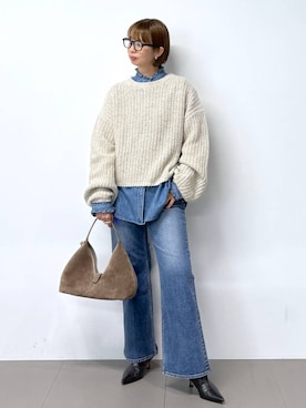 「アイテム（ハンドバッグ）」を使った、babylonesaitoさん（レディース・165cm・40代）の秋コーディネート