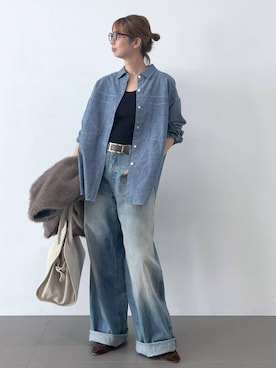 「アイテム（その他アウター）」を使った、babylonesaitoさん（レディース・165cm）の夏コーディネート