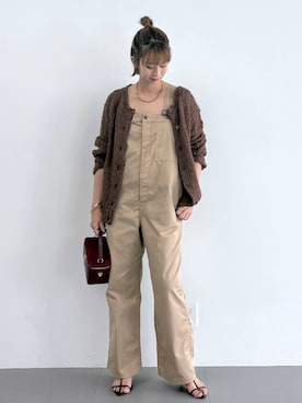 「アイテム（サロペット/オーバーオール）」を使った、babylonesaitoさん（レディース・165cm・40代）の秋コーディネート