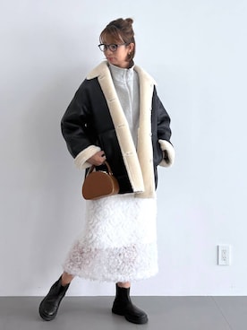 「BABYLONE（バビロン）のアイテム（スカート）」を使った、babylonesaitoさん（レディース・165cm）の秋コーディネート