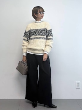 「アイテム（ボストンバッグ）」を使った、babylonesaitoさん（レディース・165cm・40代）の秋コーディネート