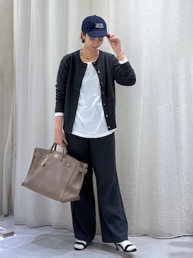 「LAPUIS（ラピュイ）のアイテム」を使った、babylonesaitoさん（レディース・165cm）の秋コーディネート