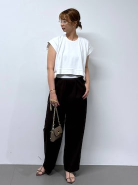 「PROTAGONISTA（プロタゴニスタ）のアイテム」を使った、babylonesaitoさん（レディース・165cm）の夏コーディネート